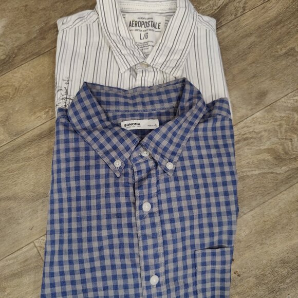 Mens Button Down Shirts sz L - Picture 1 of 5